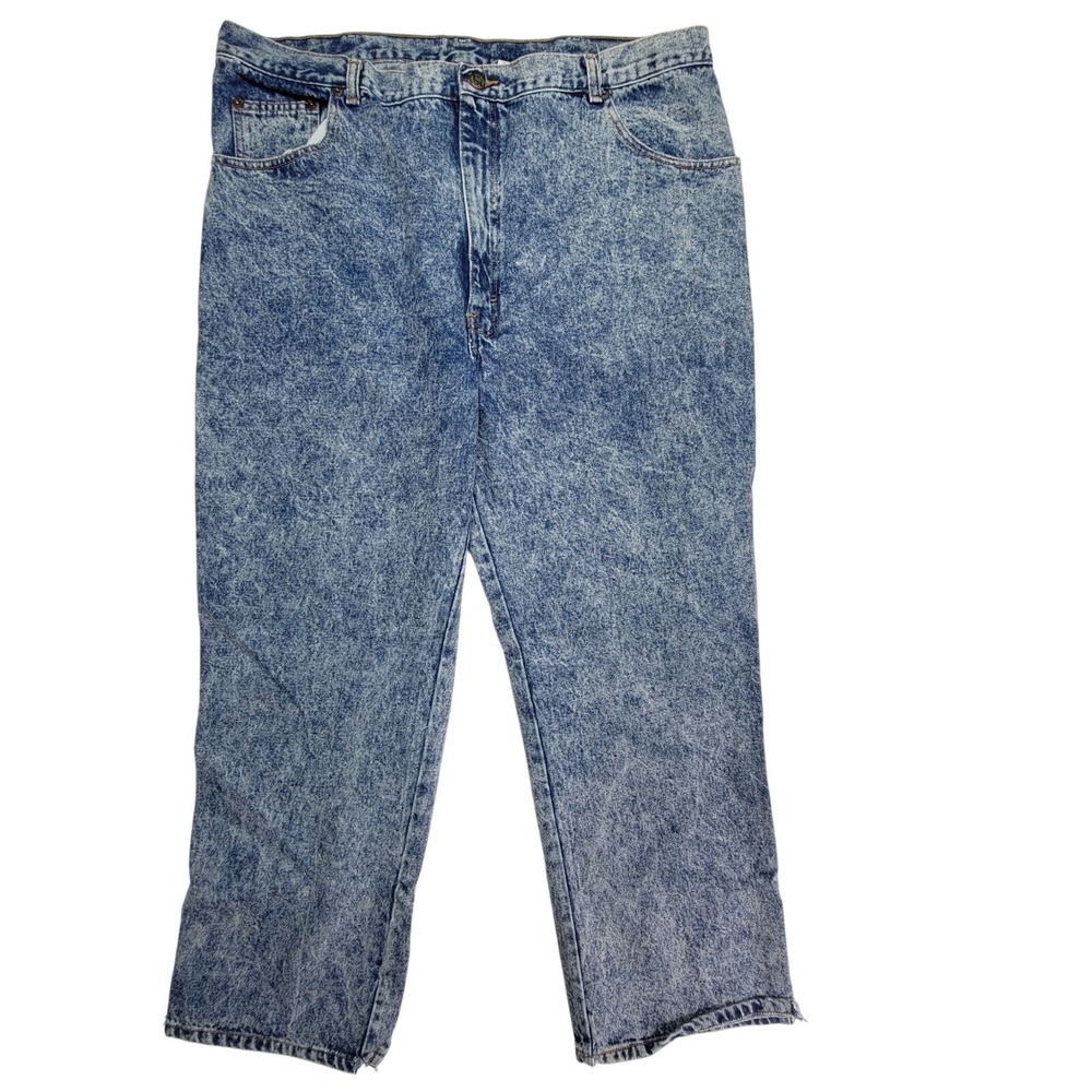 Sasson Vintage Acid Wash Denim Jeans 44/30 Straight Leg Cotton Men's Casual
